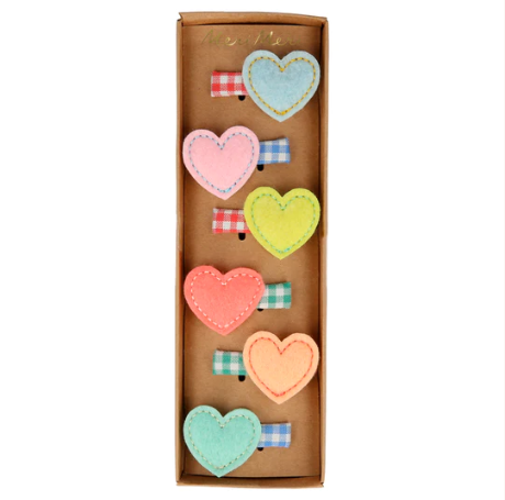 Horquillas de Corazón de Fieltro