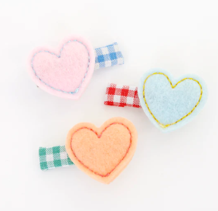 Horquillas de Corazón de Fieltro - Imagen 2